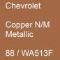 Preview: Chevrolet, Copper N/M Metallic, 88 / WA513F.